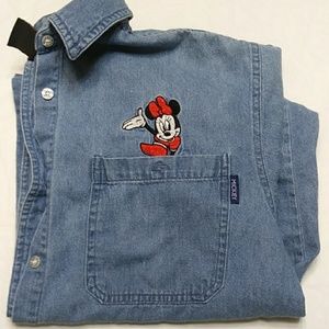Micky Unlimited Ladies Denim Shirt Size Medium